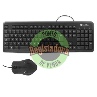 Coolbox Kit Teclado + Rato USB com fio