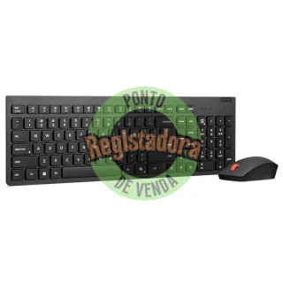 Lenovo 4X31R64484 Teclado + Rato sem fios Negr