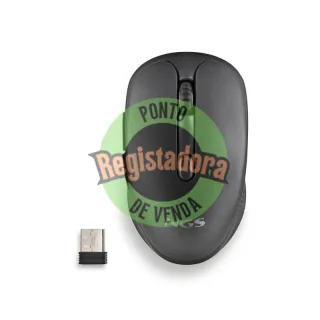 NGS Rato sem fios Recarregável Silencioso Preto
