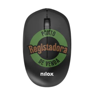 Nilox Rato Wireless, 1000 DPI, 3 botones, Preto