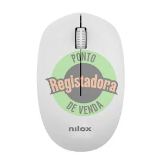 Nilox Rato Wireless, 1000 DPI, 3 botones, Cinzento