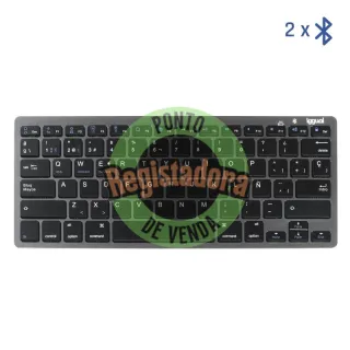 iggual Teclado Bluetooth Slim TKL-BT preto 2 canal