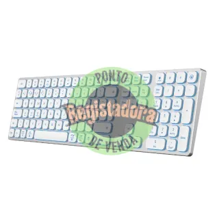 Coolbox Teclado Inal.Retroil. MOONLIGHT B431 Blanc