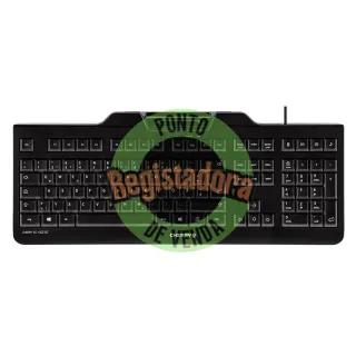 Cherry Teclado+leitor chip integrado (DNIe) Preto
