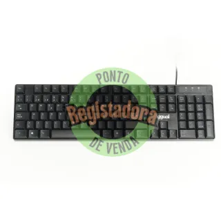 iggual Teclado USB padrão CK-FRAMELESS-105T