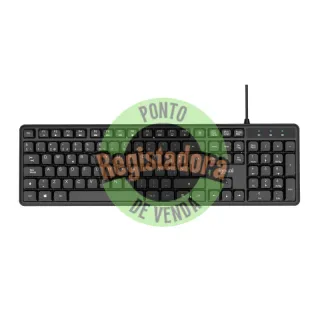 iggual Teclado USB padrão CK-SILENT-105T preto