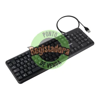 Tooq Teclado USB padrão 104 teclas Preto