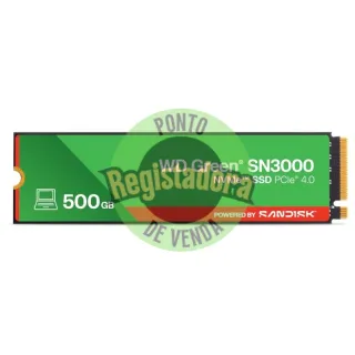 WD Green SN3000 SSD 500GB PCIe Gen4 NVMe