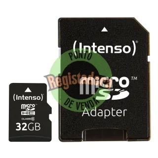 Intenso 3413480 Micro SD classe 10 32GB c/adapt
