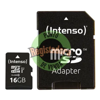 Intenso 3423470 Micro SD UHS-I Premium 16GB c/adap
