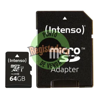 Intenso 3423490 Micro SD UHS-I Premium 64GB c/adap