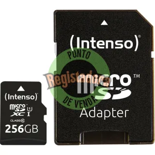 Intenso 3423492 Micro SD UHS-I Premium 256G c/adap