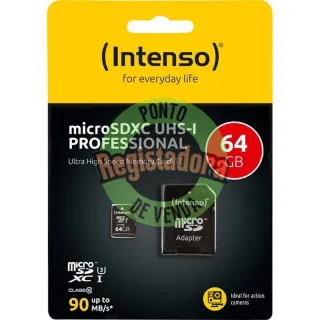 Intenso 3433490 Micro SD UHS-I profissional 64GB