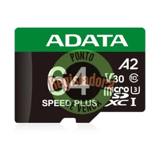 ADATA Speed Plus microSDXC UHS-I 64GB U3 V30 A2