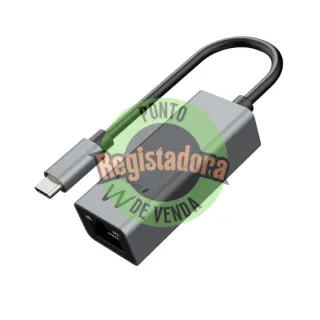 EWENT ADAPTADOR DE RED GIGABIT USB-C ALUMINIO