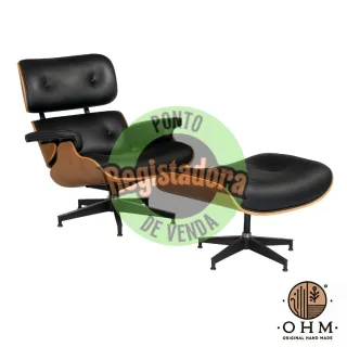 Dune Noir Eclipse Chair + Ottoman - Preto