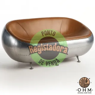 Sofá Loveseat Brown