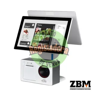 POS/Quiosque ZQ-ZN202 - Intel J6412 / DDR4 8GB / SSD 120GB / Printer & 2D Module / Touch 15.6" + Display Cliente 15.6" / W11 PRO