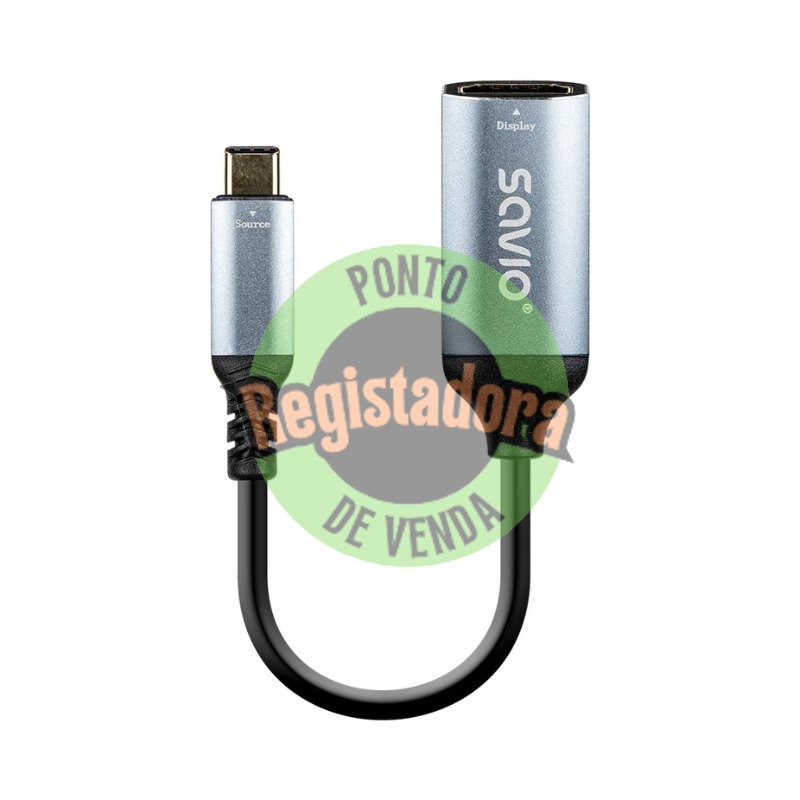 SAVIO AK-78 USB-C HDMI (H) 60 HZ SILVER ADAPTOR