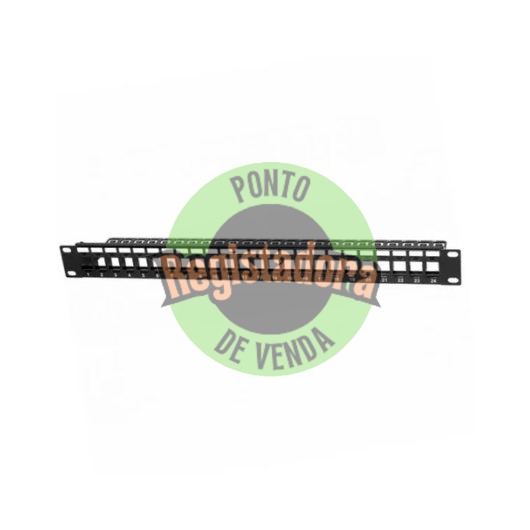 PEPEGREEN 24-PORT Cat 6 UTP PATCH PANEL (EMPTY)