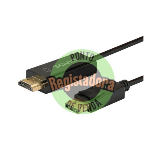 CABLE DISPLAYPORT (M) - HDMI (M) 1.5M SAVIO CL-183