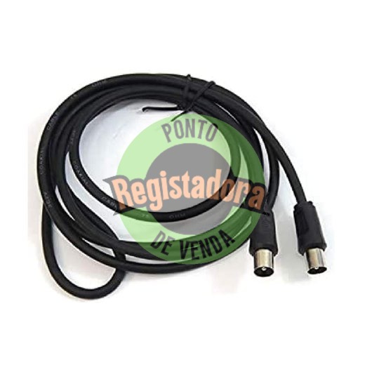 CABLE ANTENA PEPEGREEN NEGRO 1.8M M/M
