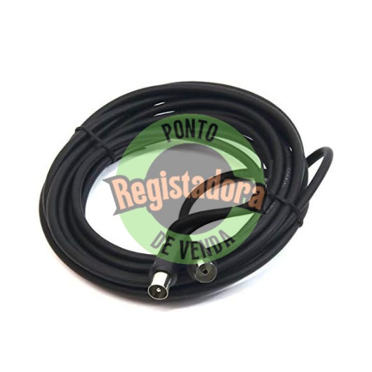 CABLE ANTENA PEPEGREEN NEGRO 5M M/H