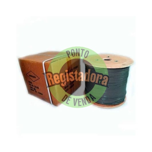 PEPEGREEN CAT6 305M BLACK CABLE REEL