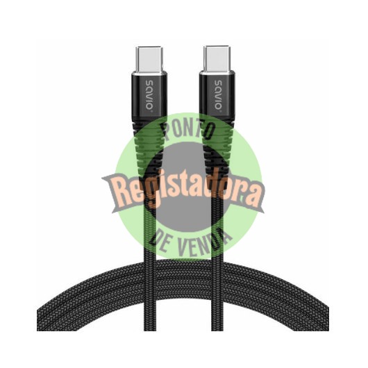 CABLE USB-C A USB-C SAVIO 5A 2M CL-160