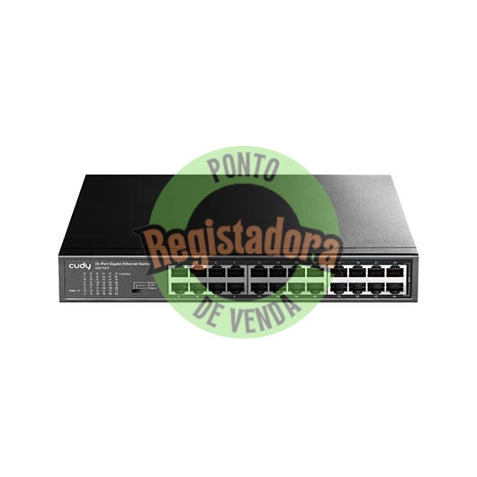 HUB SWITCH 24  PTOS CUDY  GS11024 RACK MOUNTABLE  24X10/100M RJ45 PORTS/DESKTOP/METAL CASE GS1024