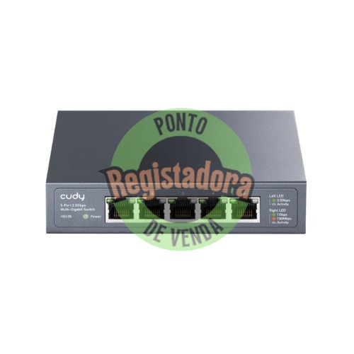 HUB SWITCH 5 PTOS CUDY HS105 2.5G METAL