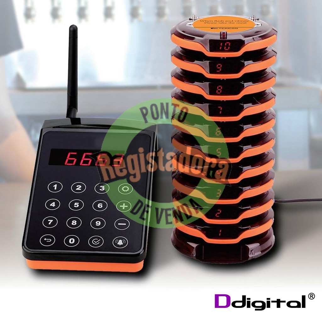 Pack 10 Avisadores / Pagers ddigital IP67 - SK156