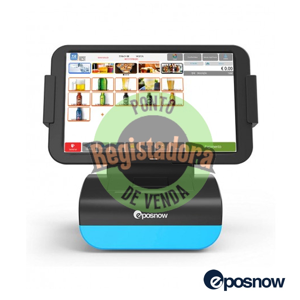 POS EPOSNOW -  Nand Flash 1GB / 1GB RAM / Touch 10" / Impressora 80mm / Base / Android 6.0