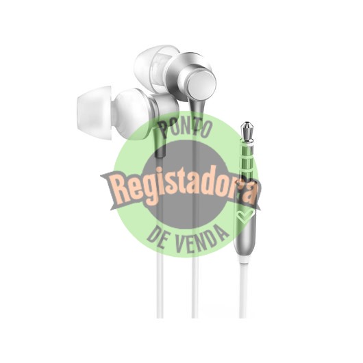 AURICULARES CON CABLE METALLIZED SILVER
