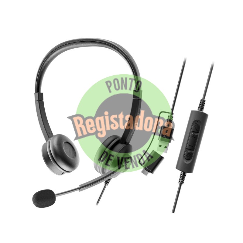 AURICULARES AXTEL FLOW STEREO USB-C + USB-A