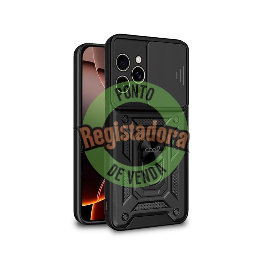 COOL IPHONE 16 PRO HARD RING BLACK CASE RING SUPPORT/MAGNET/EXTRA REINFORCEMENT 8434847075372