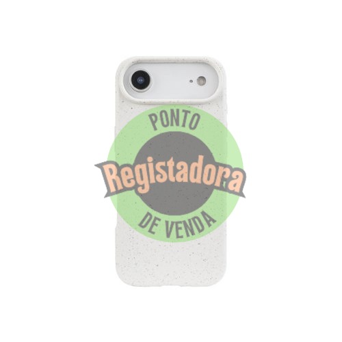 FUNDA QCHARX BIODEGRADABLE IPHONE 17 BLANCO WHEAT STRAW+TPU BIODEGRADABLE-LIBRE BPA Y TOXICOS QCHIP17BB