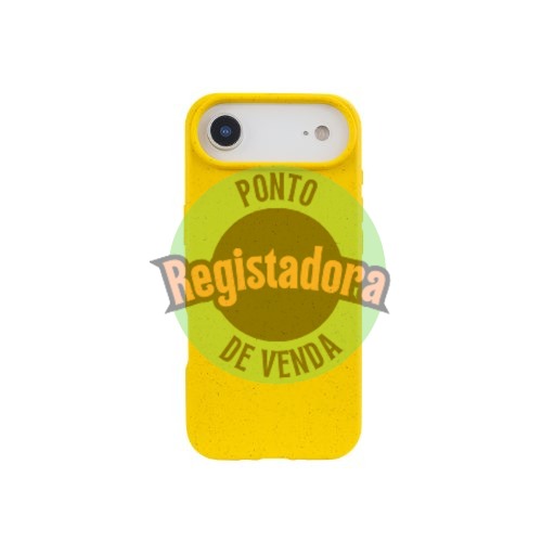 QCHARX BIODEGRADABLE CASE FOR IPHONE 17 YELLOW WHEAT STRAWBERRY + BIODEGRADABLE TPU - BPA AND TOXIN FREE QCHIP17BAM