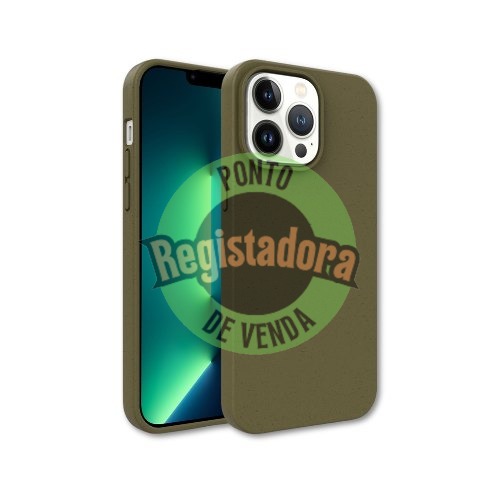 FUNDA QCHARX BIODEGRADABLE IPHONE 17 PRO VERDE MIL WHEAT STRAW+TPU BIODEGRADABLE-LIBRE BPA Y TOXICOS QCHIP17PBV