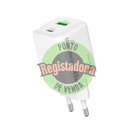MEDIARANGE DUAL USB-A AND USB-C 45W CHARGER