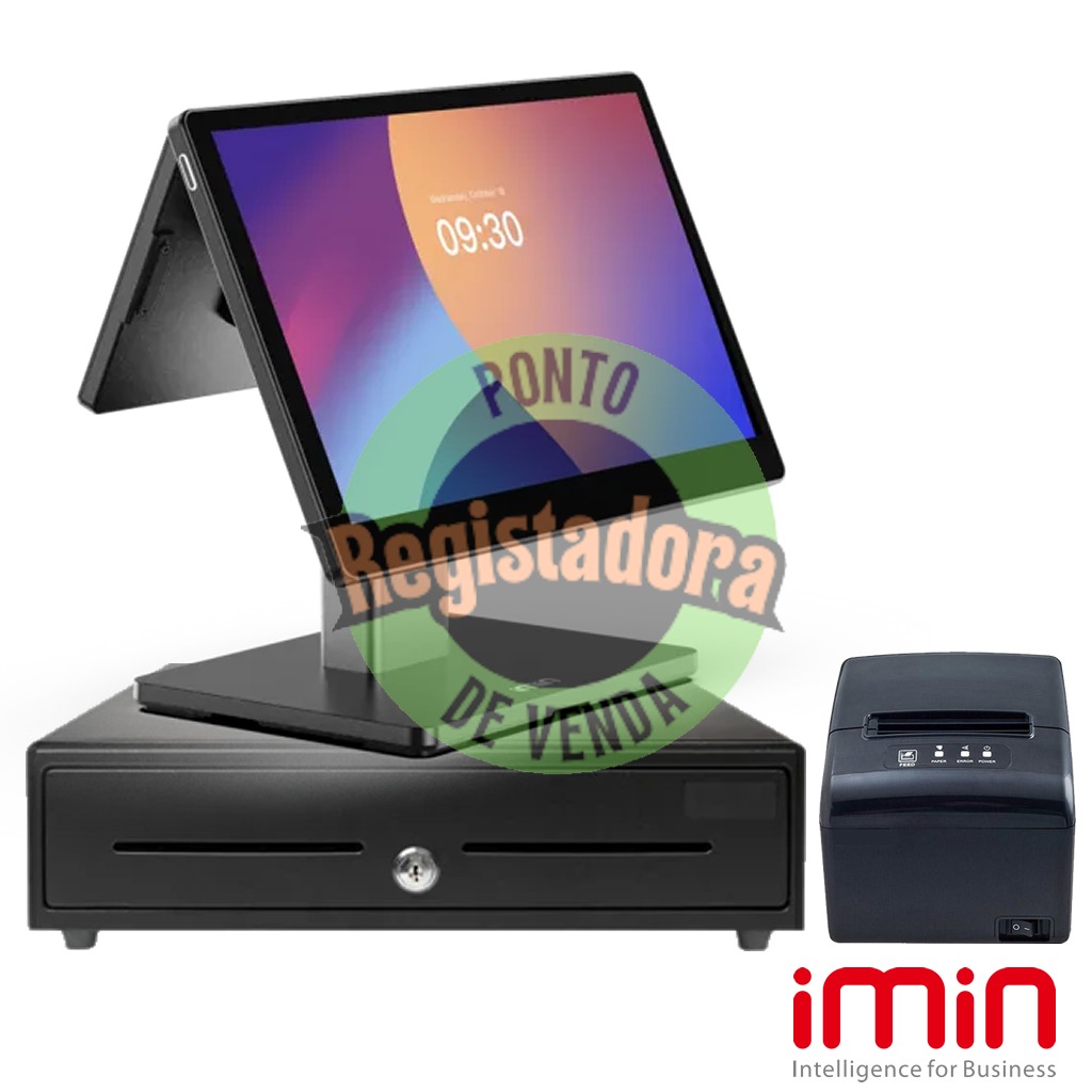 Pack - Imin Swan 2 - CPU A55 / 4GB  RAM / Flash 64GB / Touch 15.6" / Display 10.1" / Android 13 / Impressora S260M / Gaveta C410F