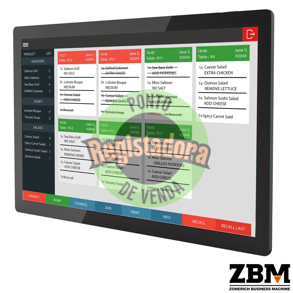 POS ZQ-SEC32W - Intel J6412 / DDR4 8GB / SSD 120GB / Touch 32" / W11 PRO