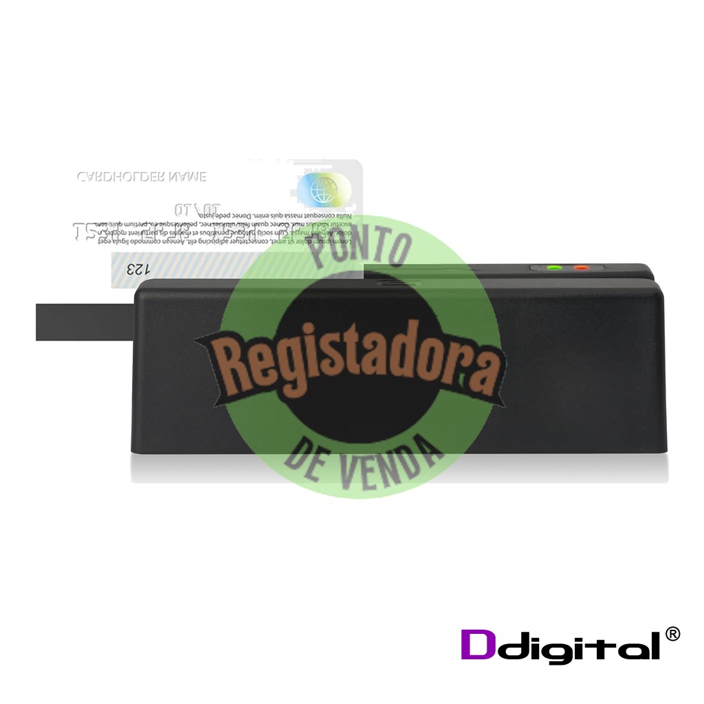 Leitor Banda Magnetica Universal USB Ddigital M123