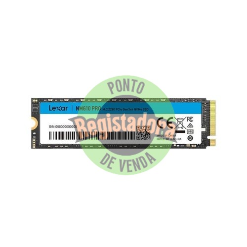HD M2 SSD 1TB PCIE4 LEXAR NM610PRO NVMe