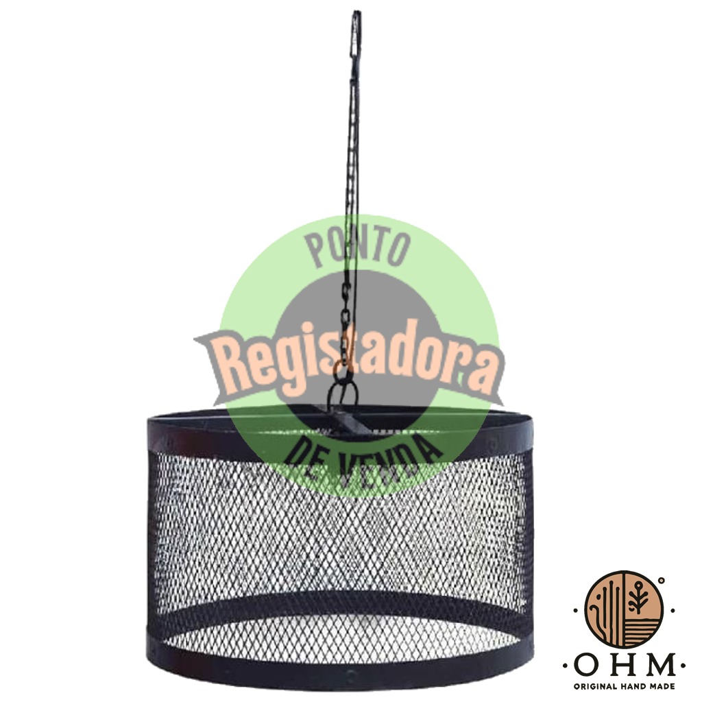 Candeeiro Vintage de Ferro Preto