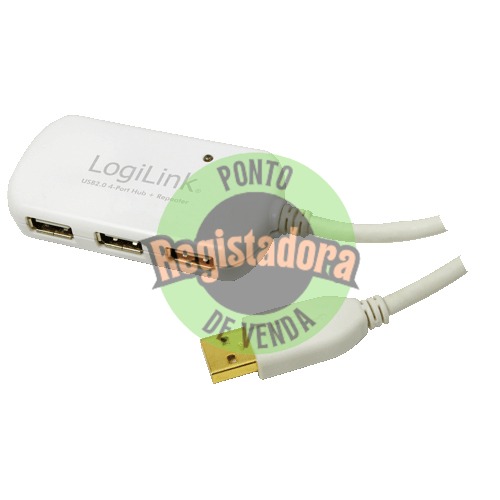 HUB 4 PORTS USB 2.0 LOGILINK UA0108 12METERS