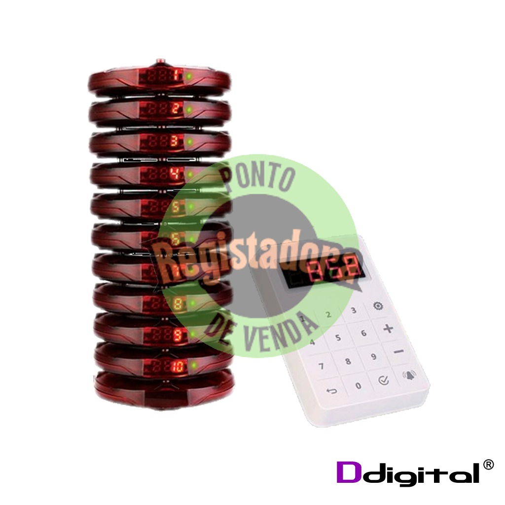 Pack 10 Avisadores / Pagers ddigital Economy - SK158