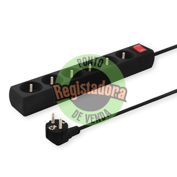 5-OUTLET POWER STRIP 1.5M BLACK SAVIO LZ-01