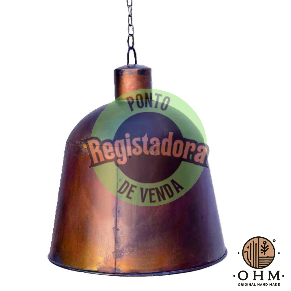 Candeeiro Rustico Metal Estilo Industrial