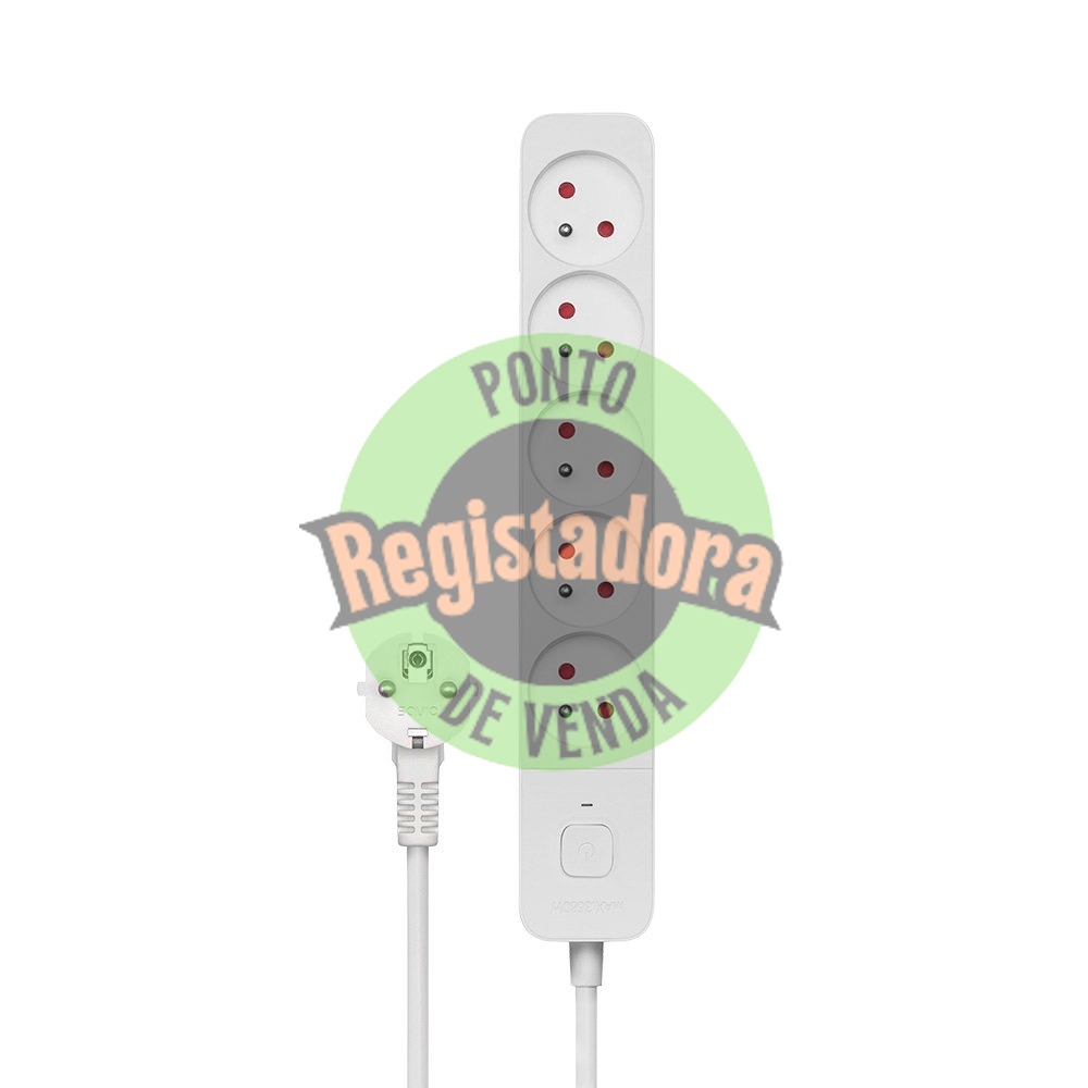 3M WHITE 5-OUTLET POWER STRIP SAVIO LZ-09